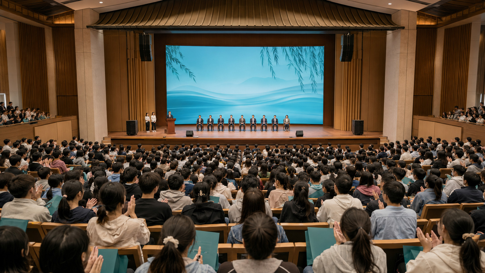 江夏大学举行2026级新生开学典礼新闻配图