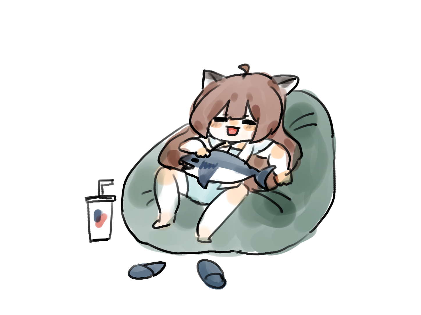 摸了