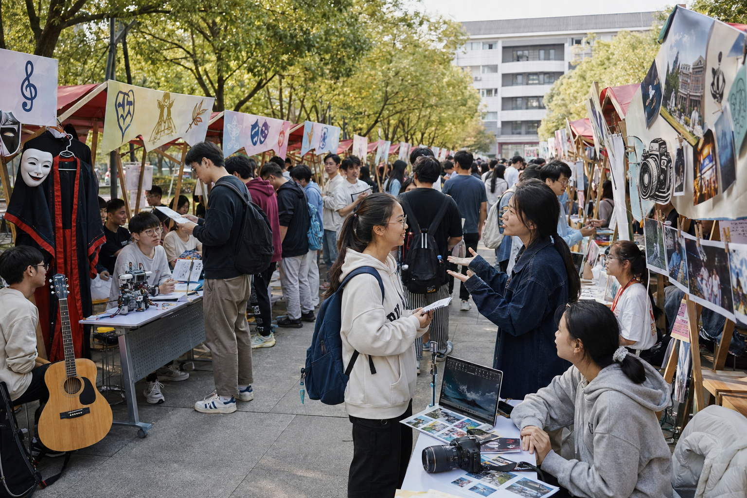 “百团纳新”让兴趣在校园找到同伴新闻配图