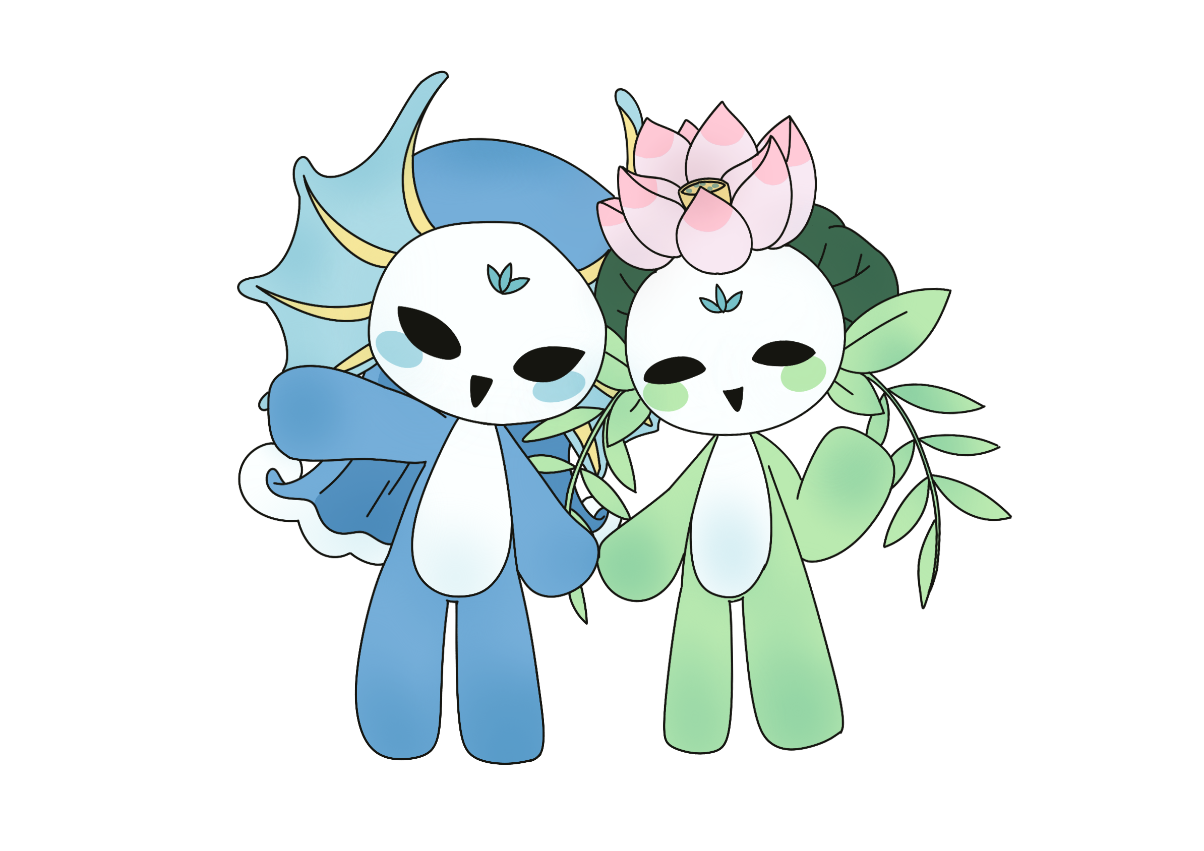 江夏大学吉祥物江江和小夏